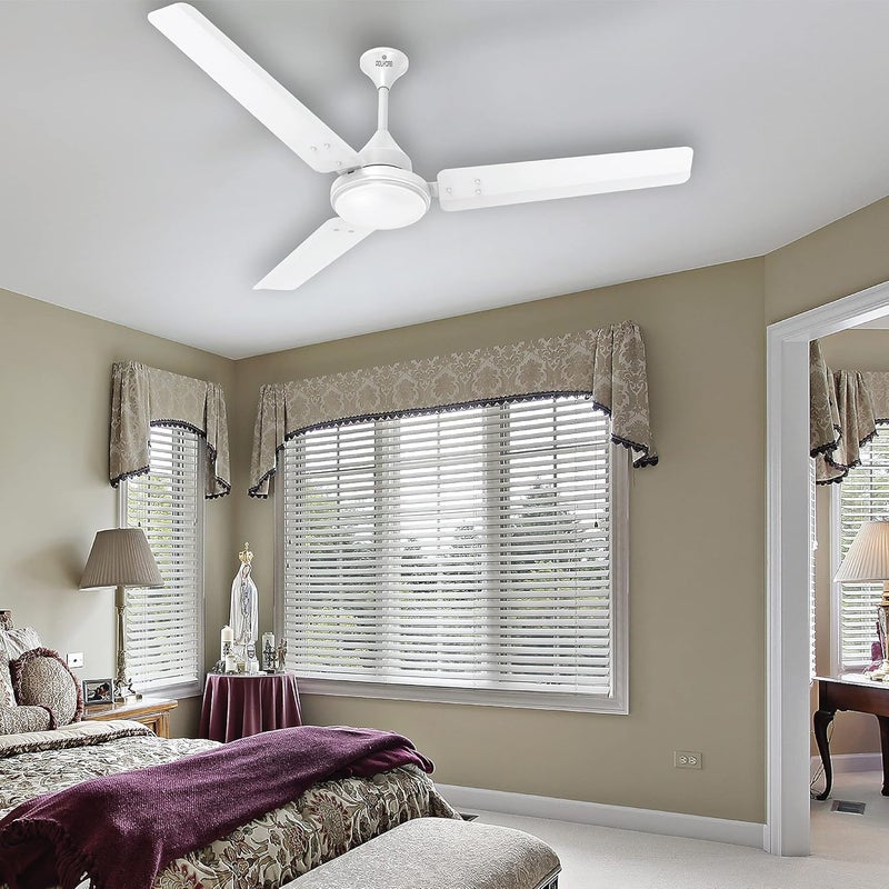 Polycab Airika 1200mm BLDC Ceiling Fan with Remote Energy Efficient 5 Star Rated High Speed 2 years warranty White - Image 1