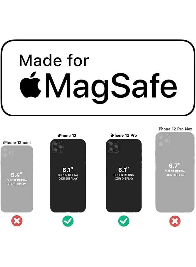 Otterbox OtterBox iPhone 12 and 12 Pro Symmetry Series+ Case - Black, Ultra-Sleek, Snaps to MagSafe, Raised Edges Protect Camera & Screen  - Image 1