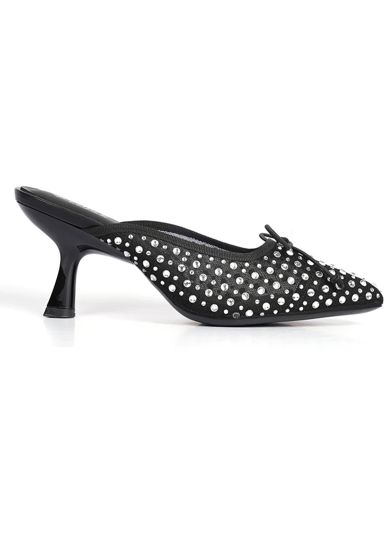 Ladies Festive Mules on mesh