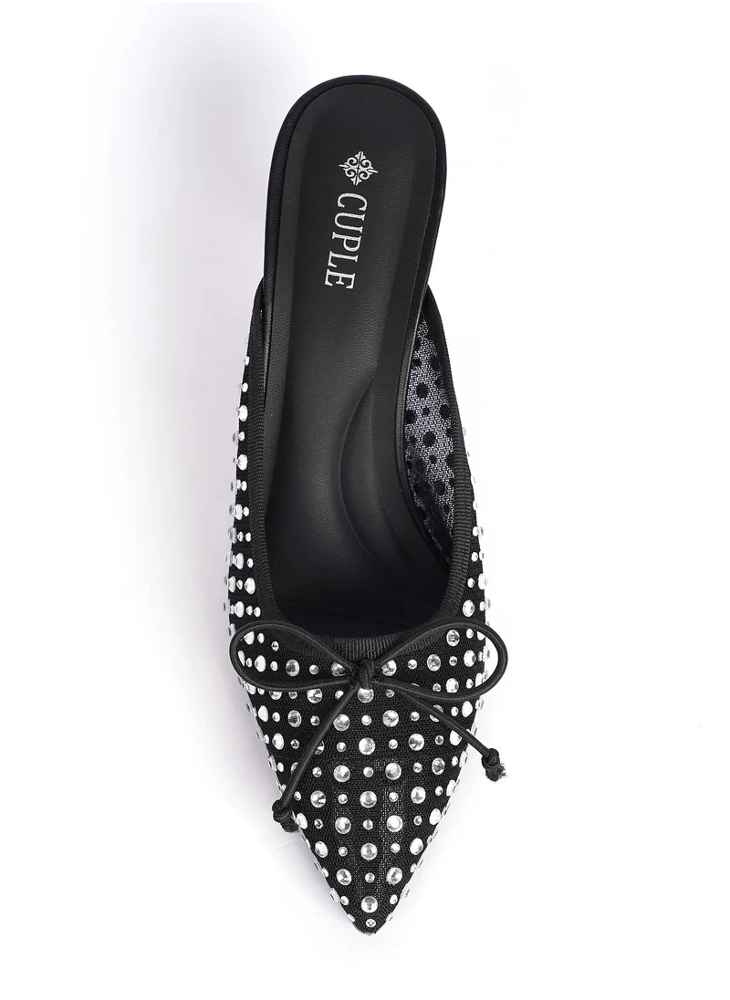 Cuple Ladies Festive Mules on mesh