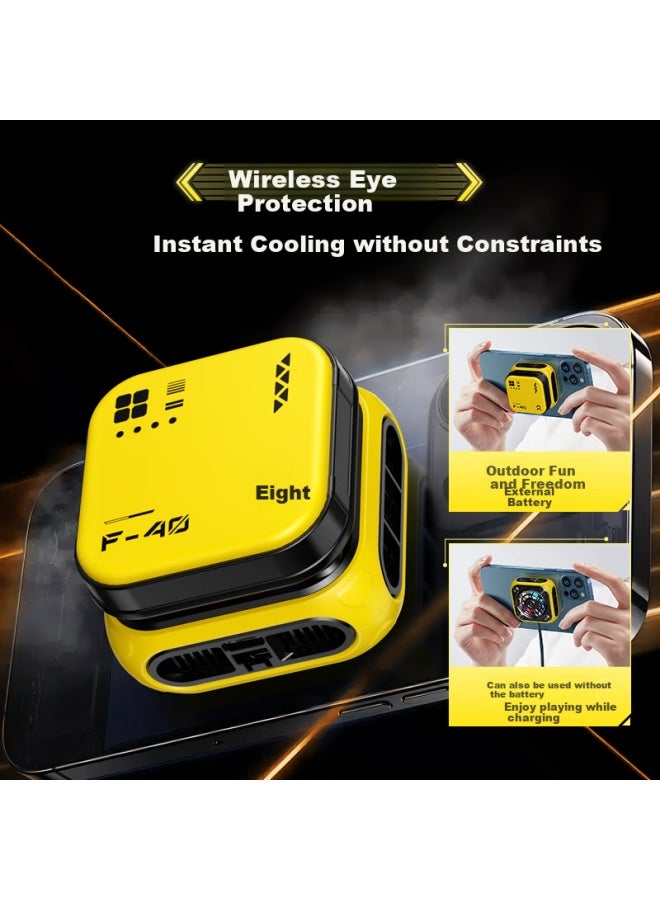 Suoying 【Ai Intelligent Temperature Control】Mobile Phone Radiator Magnetic Back Clip Live Broadcast Special Ipad Tablet Patch Game Wireless Charging Semiconductor Cooling Artifact - Image 5