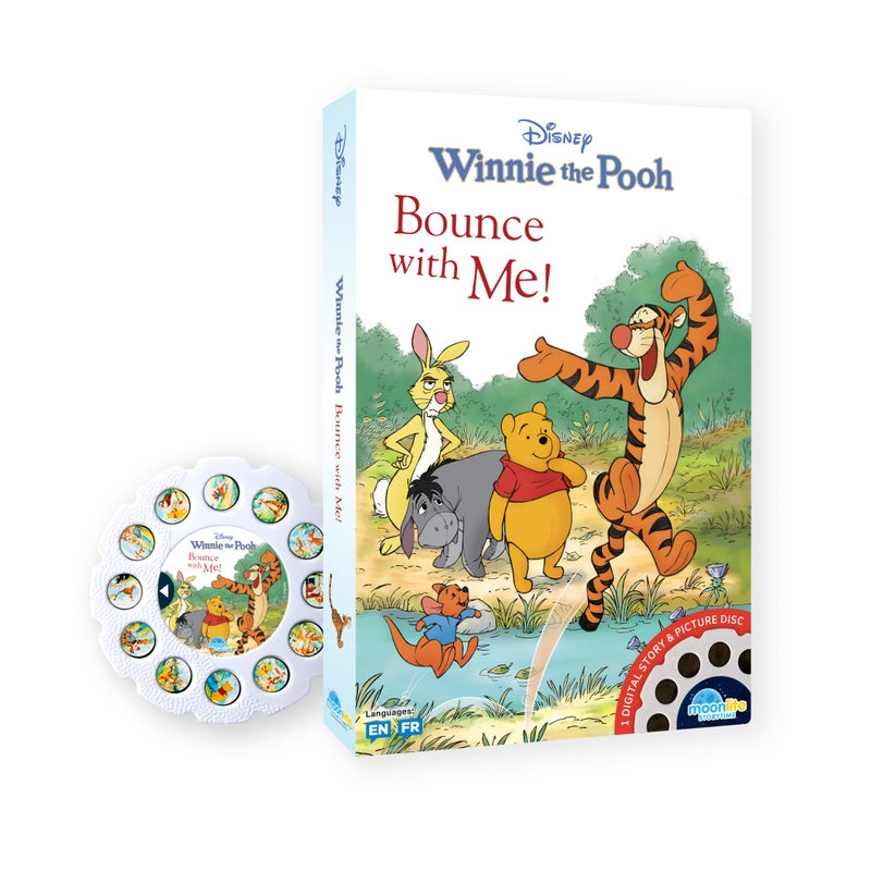 Moonlite Storytime Disneys Winnie The Pooh Bounce with Me Storytime Disc A Magical Read Projector Sold Separately Digital Story w Sound FX Early Learning Gifts for Kids Ages 1 Year Up - Image 3