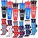 LemonRoad 24 Pcs Hockey Party Favors Include 12 Hockey Socks and 12 Plastic Tumblers with Lids and Straws Icehockey Birthday Party Decorations Water Bottle - Image 2