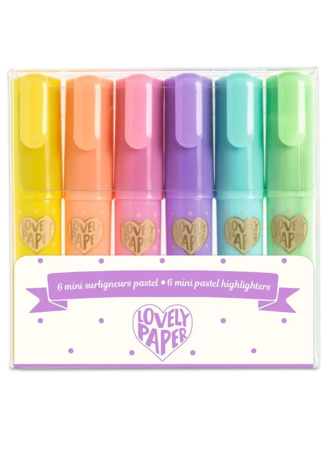DJECO 6 Mini Pastel Highlighters