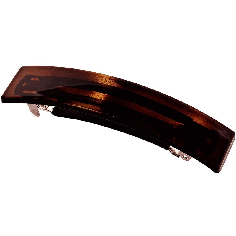 Camila Paris AD822 French Hair Barrette Clip for Girls, Tortoise Shell Rubberized Metal Clasp, Strong Hold Grip Hair Clips for Women, No Slip Durable Styling Girls Hair Accessories, Made in France - Image 1