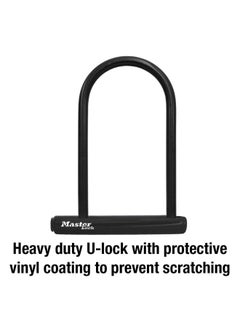 Master Lock Master Lock 8170D U Lock Bike Lock With Key  1 Pack  6 1 8 In. Wide  Black  6-1 8 Inch U-Lock  - Image 3