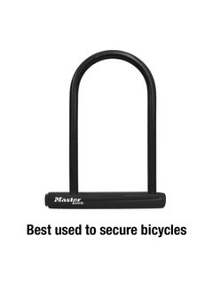 Master Lock Master Lock 8170D U Lock Bike Lock With Key  1 Pack  6 1 8 In. Wide  Black  6-1 8 Inch U-Lock  - Image 4