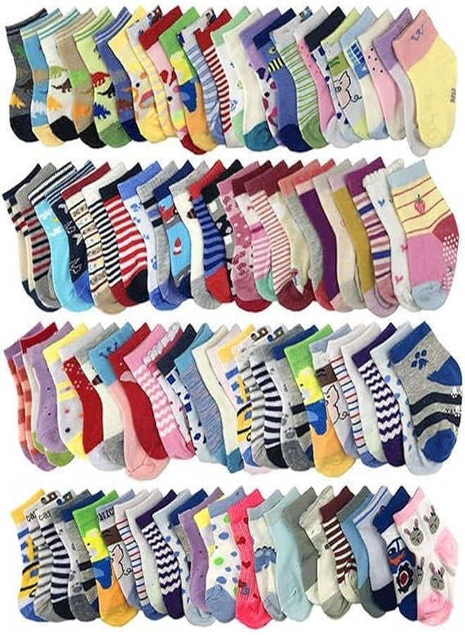 CUTEABLY Anti-Skid Dotted Socks for Girls and Boys, Pack of 20 (12-24 Months) - Image 1