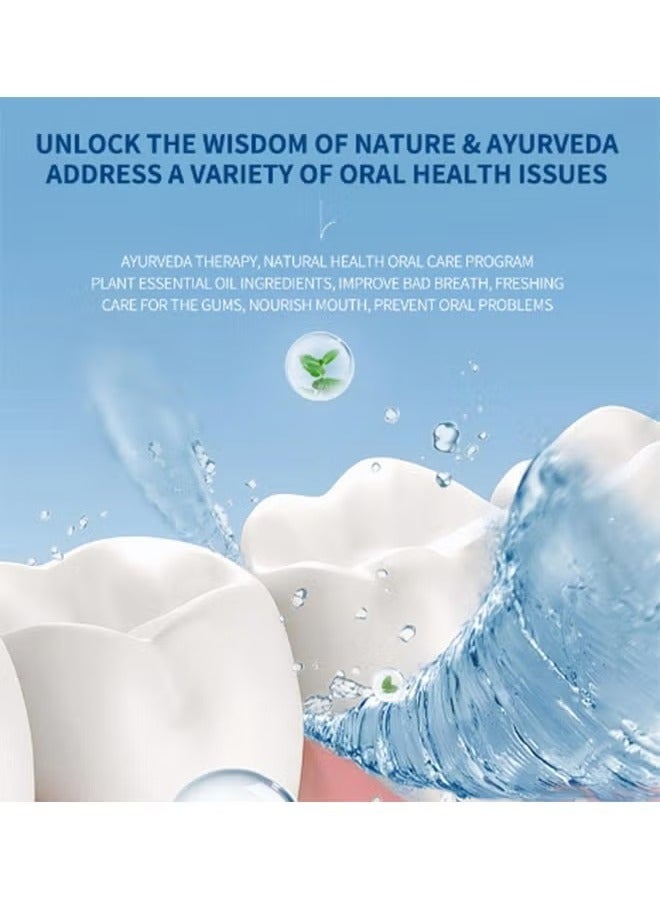 ميلاو غسيل فم مركز خالي من الفلوريد ، غسيل فم النعناع مع الزيوت الأساسية الطبيعية ، يدعم 600 شطف ، يساعد في التنفس الطازج 60 مل - Image 4