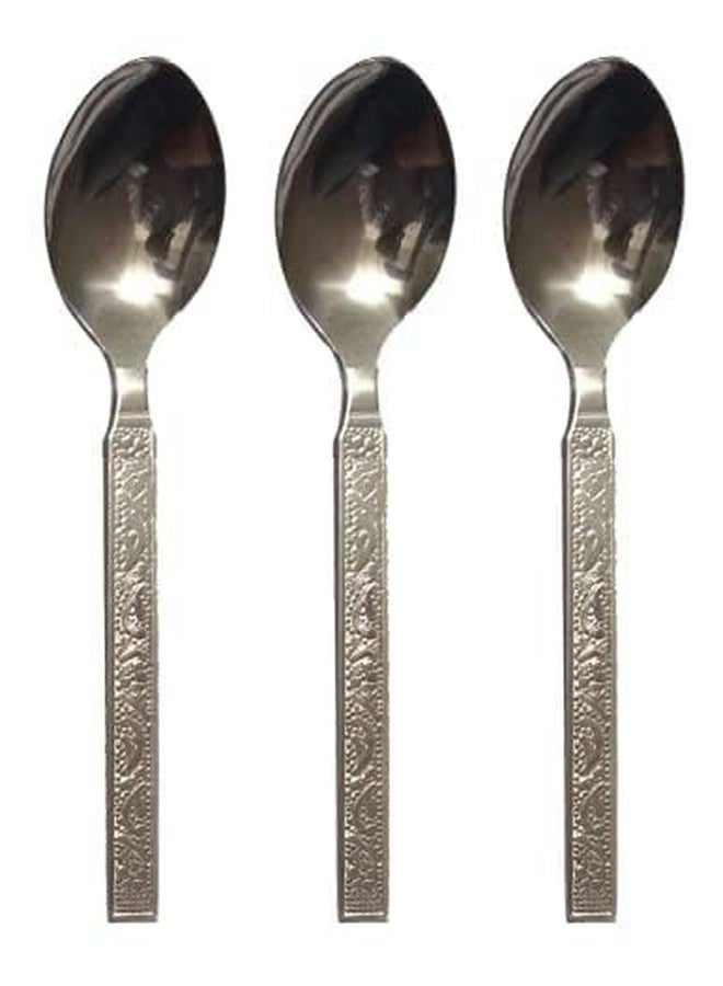 HawkEye Stainless Steel Dinning, Dinner Spoons, Table Spoon Set of 12 (Medium Spoon) - Image 2