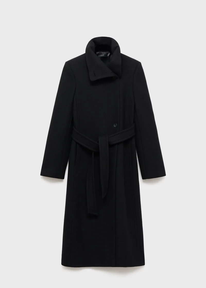 MANGO  Manteco wool coat with belt for Women | Best Price UAE