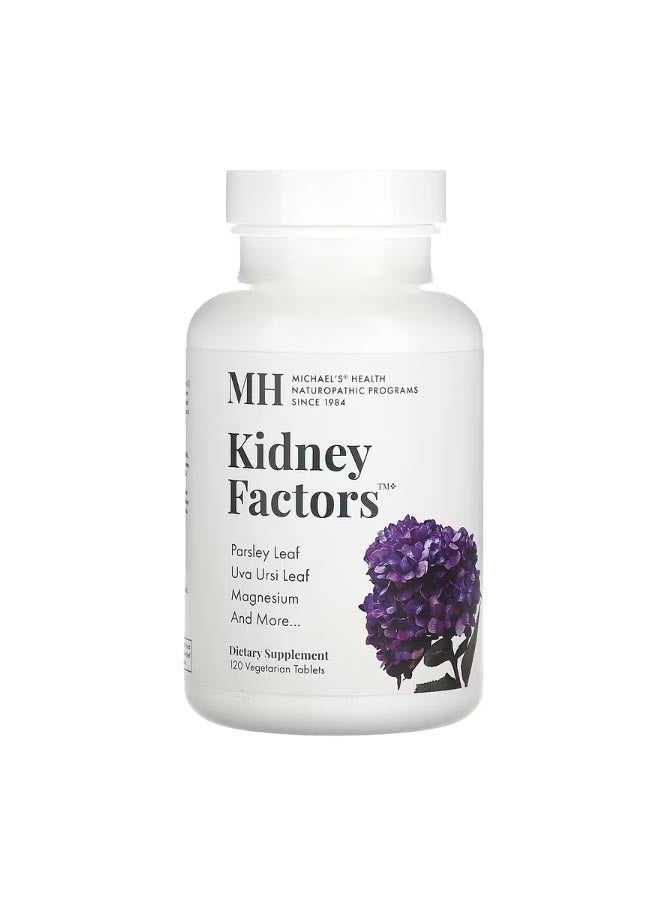 مايكلز ناتوروباثيك Kidney Factors 120 Vegetarian Tablets - Image 1