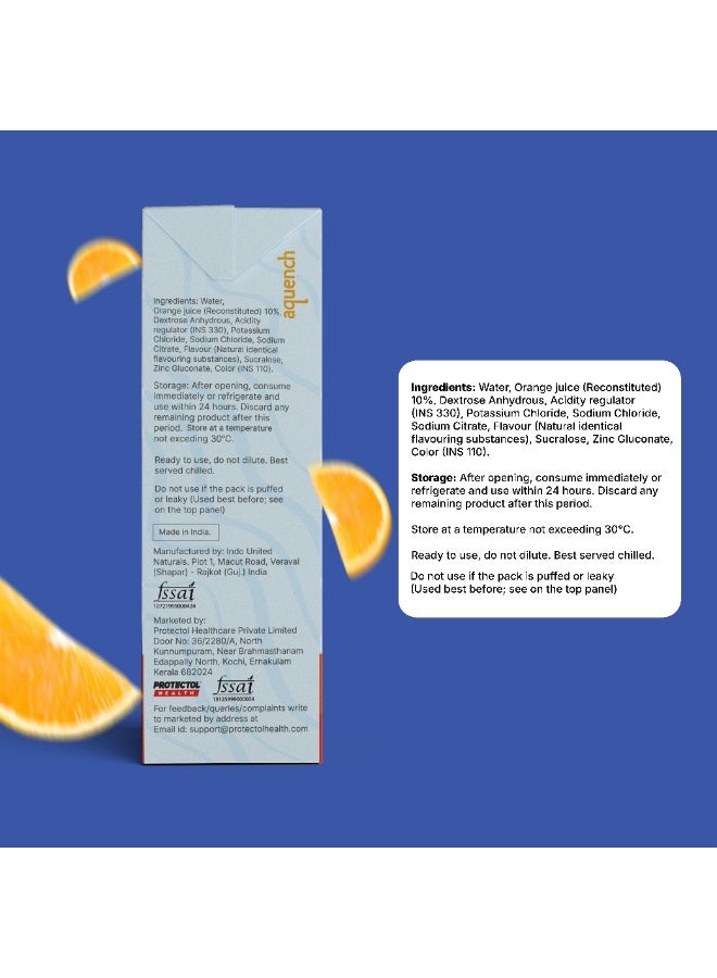 Aquench Ready to Drink Electrolyte | Orange Lime Flavor - Image 4