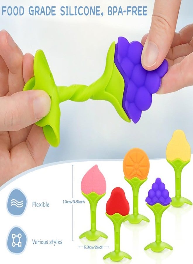 Miracle Moms Fruit Feeder 1pc, Silicone Baby Food Dispensing Spoon 90ML 1pc, Fruit Shape Teether 1pc and Baby bib 1pc (Combo of 4) - Image 3