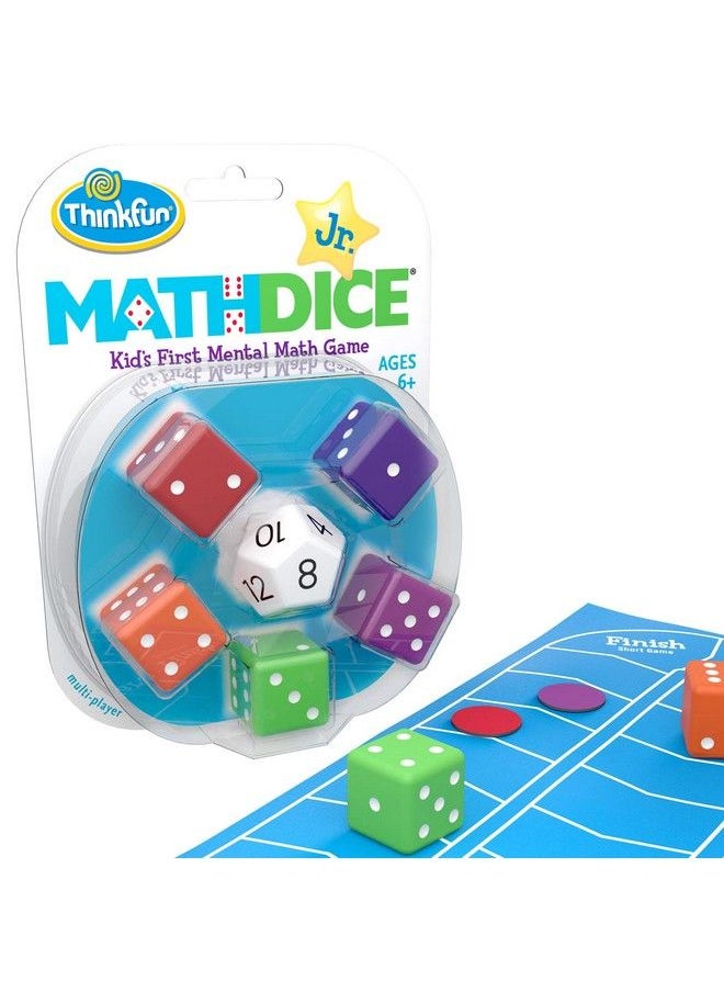 Think Fun Math Dice Junior Game For Boys And Girls Age 6 And Up Teachers Favorite And Toy Of The Year Nominee  - Image 1