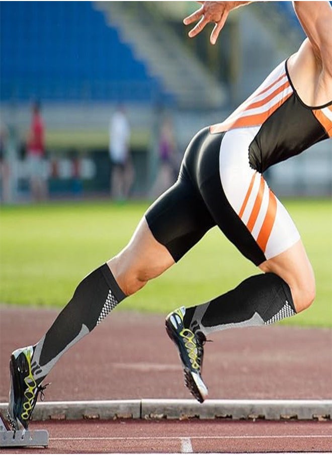 Generic - Pair Medical Sports Compression Socks Men Women Compression Socks Nurse Socks Suitable For Edema Travel Sports Muscle Strength Outdoor Football Compression Socks - Image 1