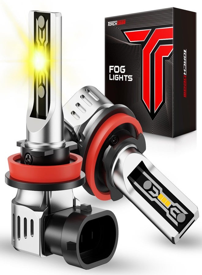 Torchbeam H11/H16/H8 LED Fog Light Bulbs Yellow, 12000 Lumen Upgrade,600% Brightness H11 Yellow LED Fog Lights, 1:1 Replacement For Cars,Trucks,and SUVs,3-minute quick installation,Pack of 2 - Image 1