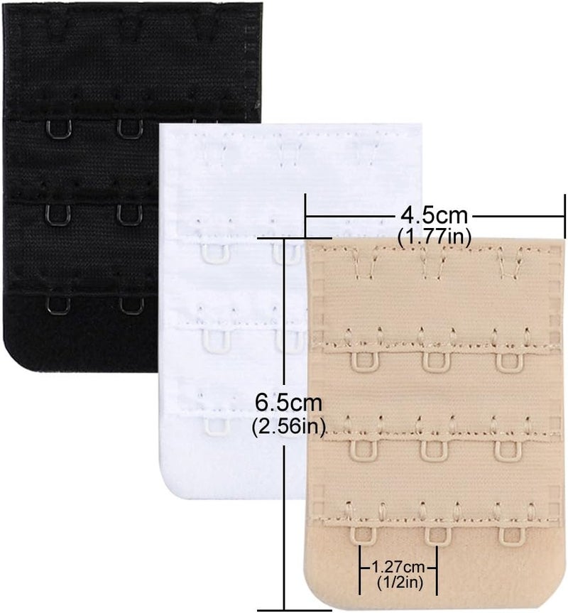 Closecret Women's Nylon Bra Extender Multi-size Brassiere Strap Extension - Image 2