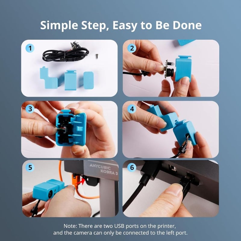 3idea كاميرا لطابعات كوبا 3 / كوبا 3 كومبو / كوبا 2 ماكس / كوبا 2 برو / كوبا 2 بلس - Image 5