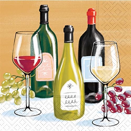 Design Design Perfect Pairings Cocktail Party Supplies | Bundle Includes Square Paper Dessert Plates & Beverage Napkins for 16 People - Image 3