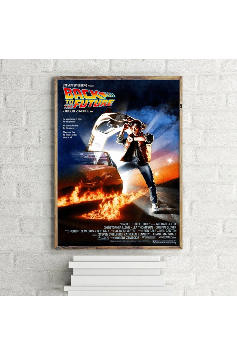 ملصقات ثلاثية أفلام العودة إلى المستقبل، مقاس 50×70 سم، بدون إطار، لوحة جدارية ديكورية لغرفة المعيشة