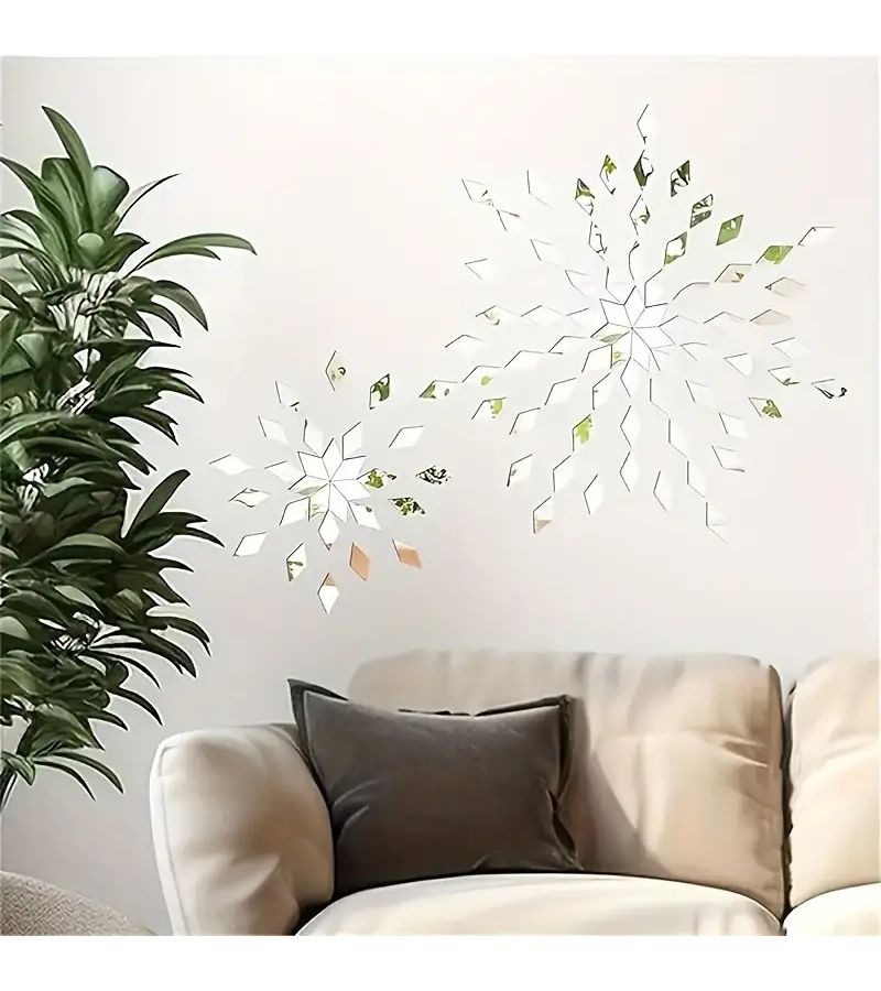 100 Pcs Acrylic Geometric Rhombus Quadrilateral Mirror Wall Stickers Self Adhesive DIY Creative Art Mirror Mosaic Decoration for Home Handicraft - Image 5