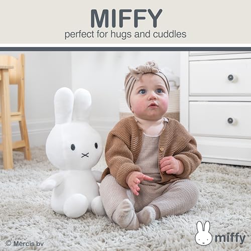 KIDS PREFERRED Miffy Plush Toy, 14 Inch Sitting Dutch Bunny Plush by Dick Bruna, Soft Boa Rabbit Bunny Stuffed Animal Plushie Doll for Girls and Boys - Image 2