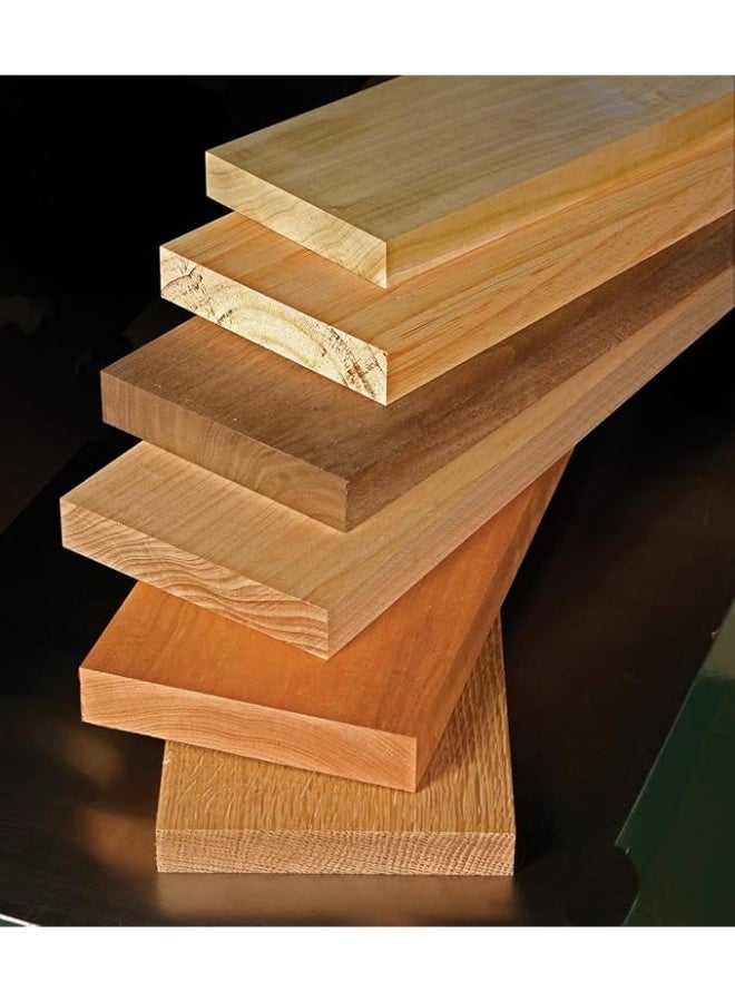 عبوة من 6 ألواح خشب صنوبر طبيعي صلب (خشب لين) مقاس 1200 × 30 × 12 مم للأشغال اليدوية والرسم والدهان ومشاريع DIY