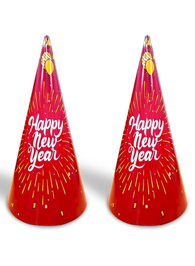 Festiko® 6 Pcs New Years Eve Party Hats (Design 3), Happy New Year Decorations 2023, New Years Eve Hats, New Years Eve Party Supplies 2023, Happy New Years Party Hats - Image 1