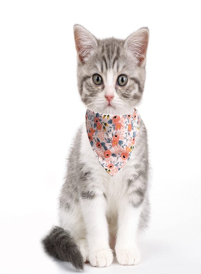 CHUKCHI 2 Pcs Sets Cat Collar Bandana Bells Set,Cat Collar Breakaway with Cute Bow Tie and Bell,Accessories for Pet Collars,Adjustable from 7.8"- 10.5", for Kitty and Some Puppies… - Image 5
