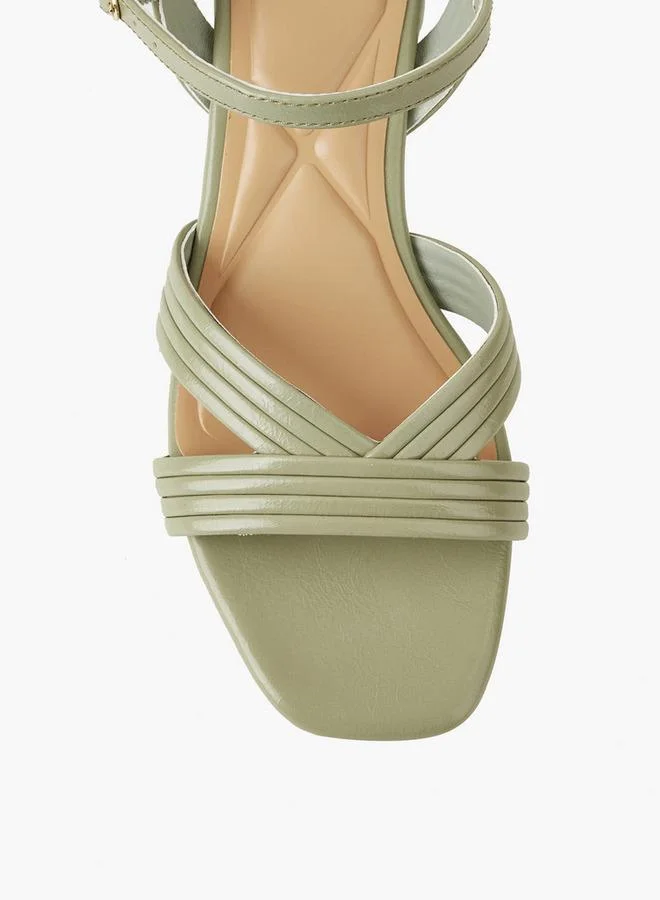 Celeste Green Women Block Heel Strap Sandals for Women | Best Price UAE
