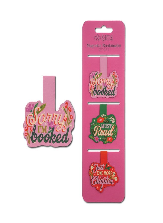 Karma, Magnetic Bookmarks Set of 3, Cute Bookmarks for Women, Page Markers for Students Teachers Reading, Must Read - Image 1