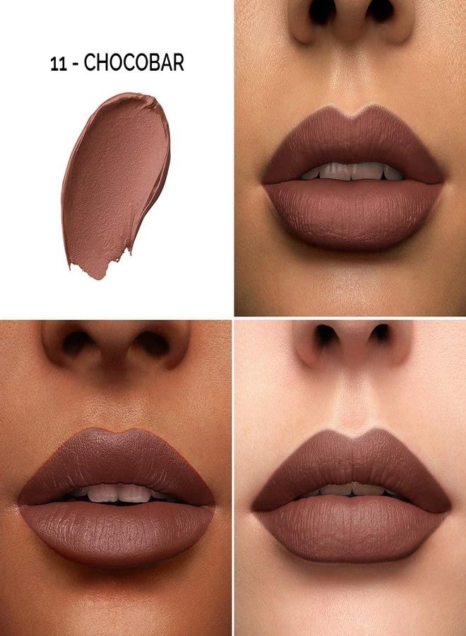 Colors Queen Color It All Long Lasting Crayon Lipstick | Up to 18 Hours Stay | Creamy Matte Finish | Waterproof & Light Weight| Smudge Proof & Non-Transferable | Lipstick for Women (Chocobar,3.5g) - Image 2
