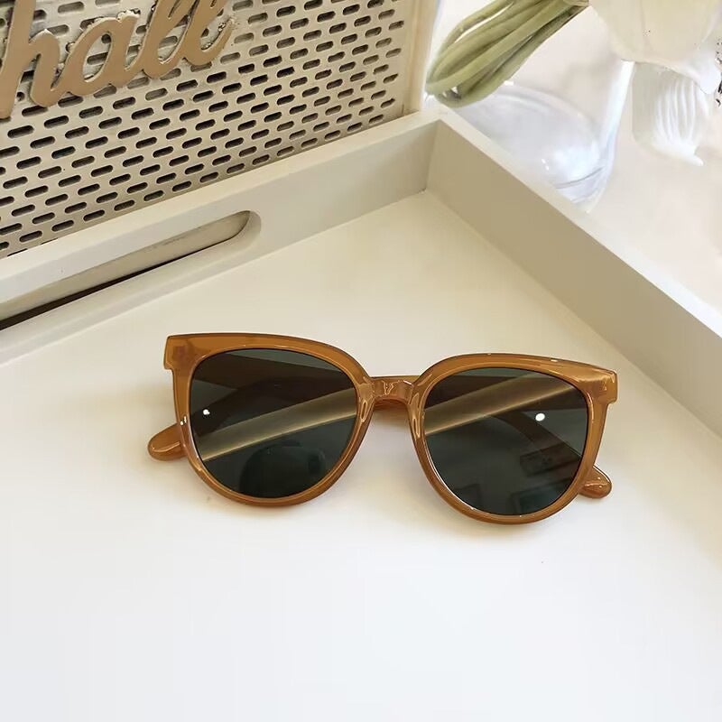 Retro Cat Eye Sunglasses Unisex Black - Image 2