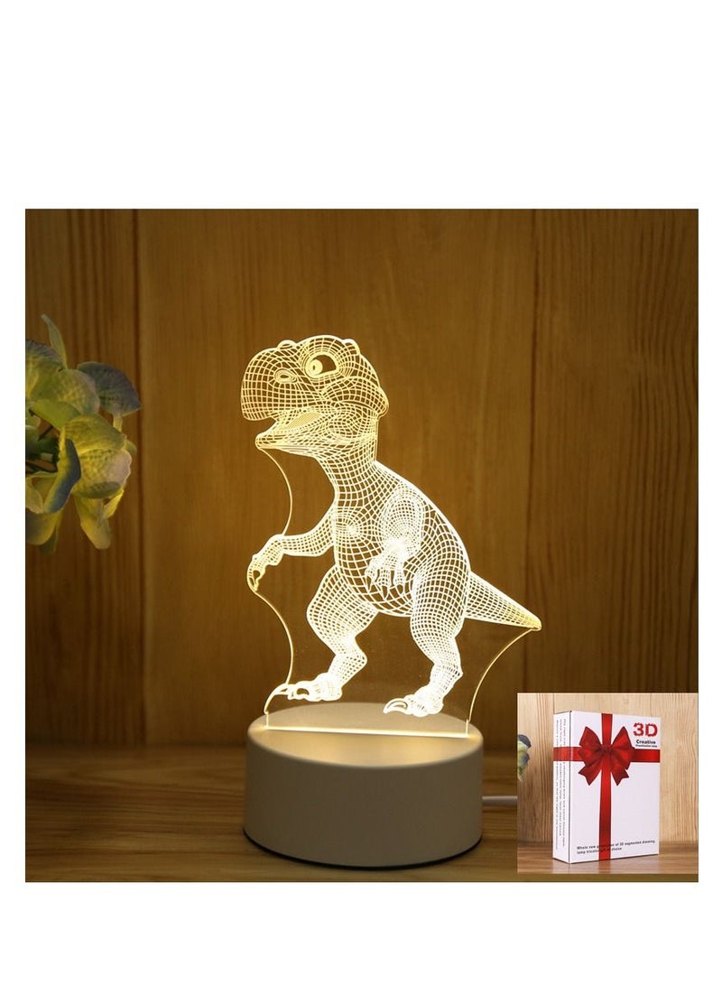 Y&D 3D Usb Table Night Lamp White 10x20centimeter