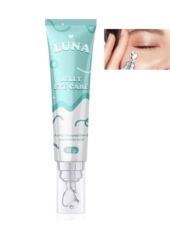 لونا هلام عناية العين، هلام قشدة العين، هيدرايت الجلد، تقليل مظهر النفخ والخطوط الجميلة، تلاشي الدوائر المظلمة، إزاحة النقاب عن المزيد من قوة النظر منطقة العين، قشدة العين، 10 جم - Image 1