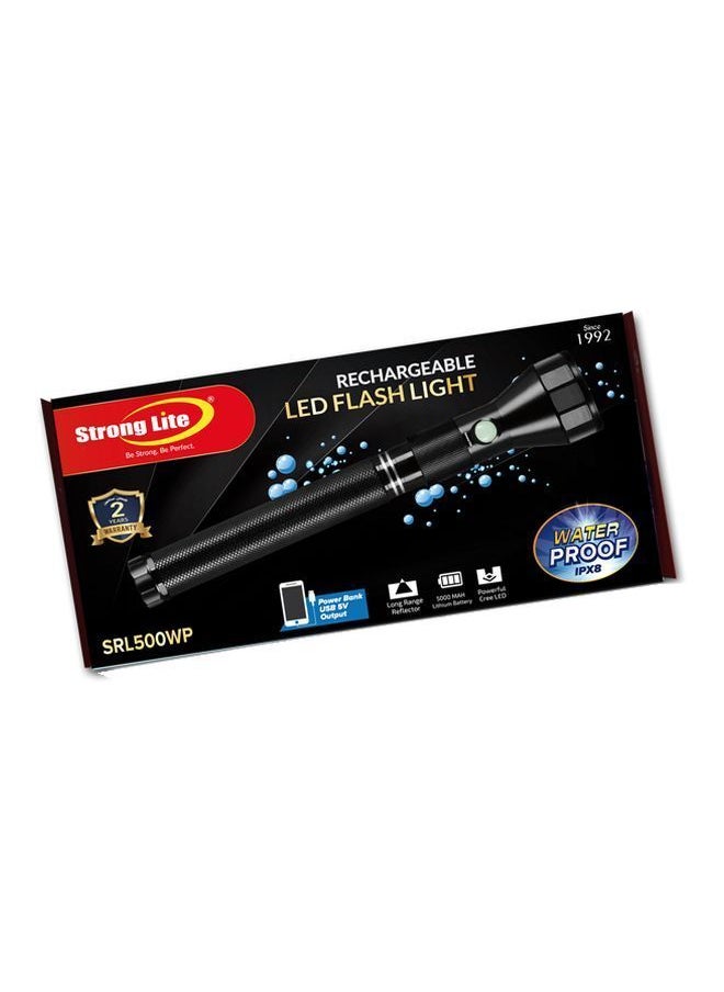 NIBEMINENT Rechargeable LED Flashlight Black  - Image 2