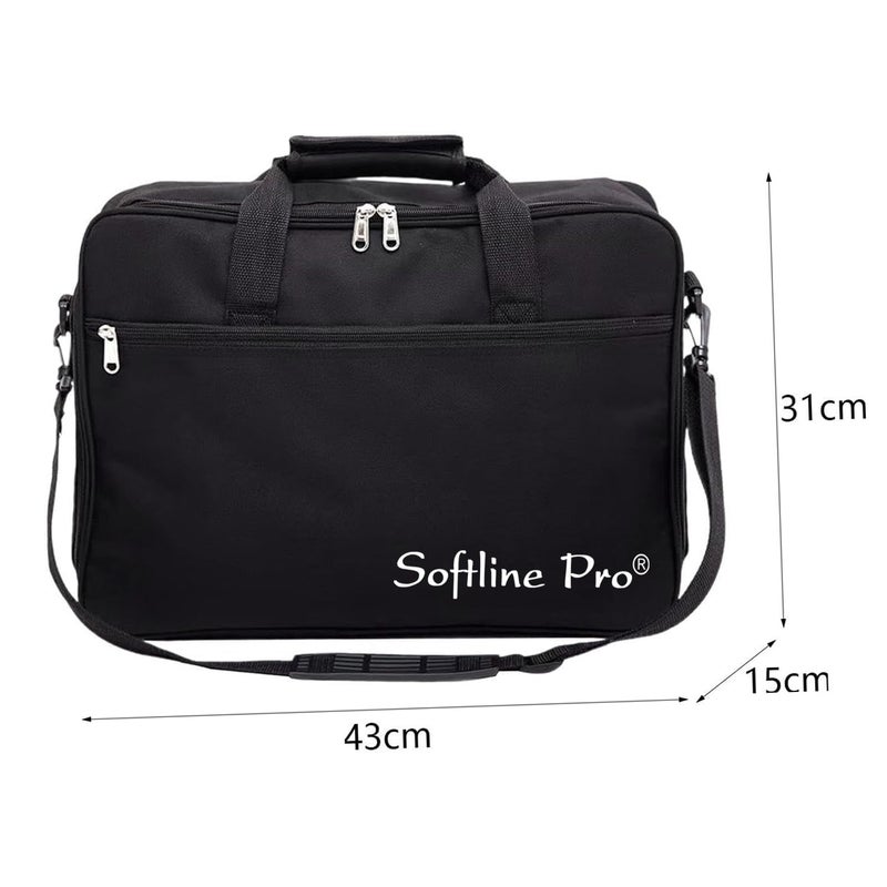 Softline Pro Double Bass Drum Pedal Soft Carry Case, 10mm Padded with Shoulder Strap (SP DBDP-B) - Image 5