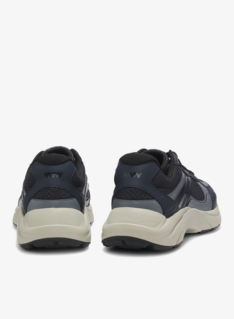 HUGO Trainers with faux leather and mesh