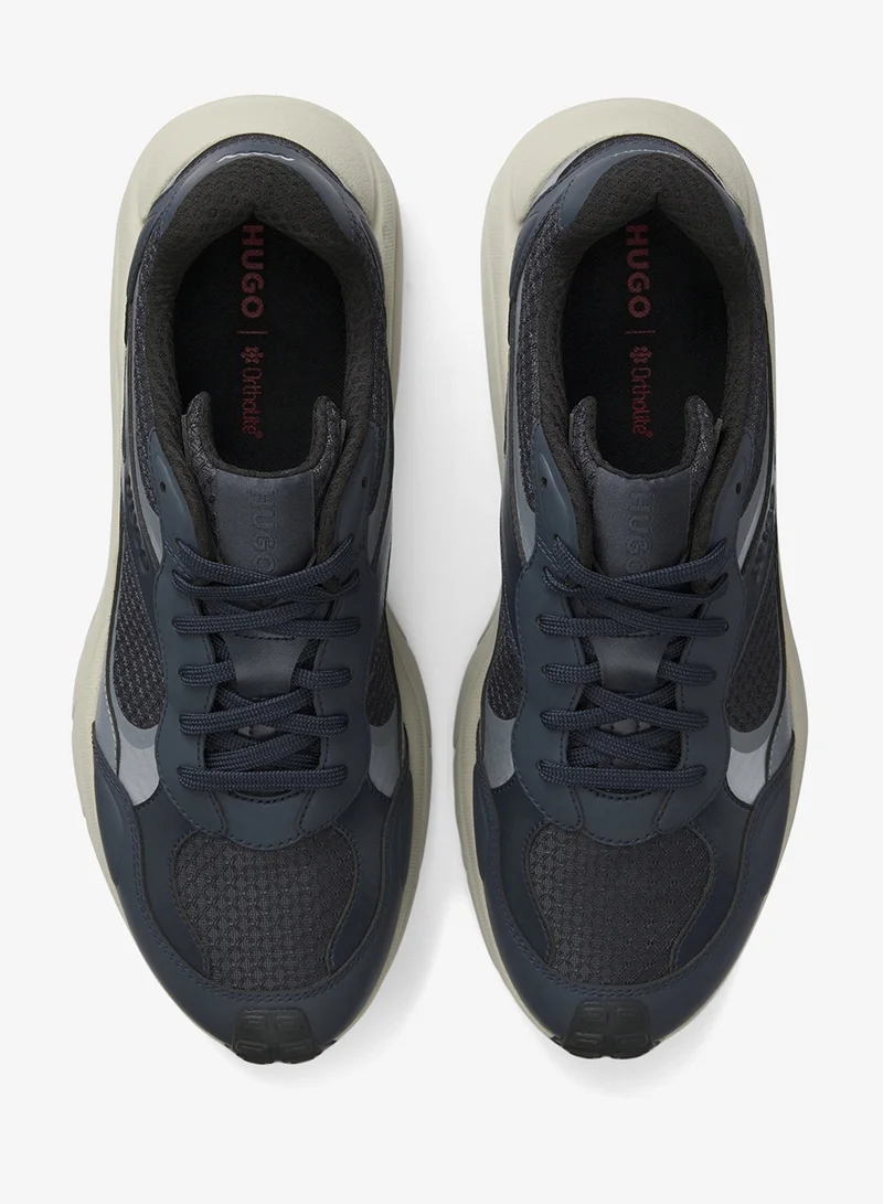 هوجو أحذية رياضية جلد صناعي وشبكة