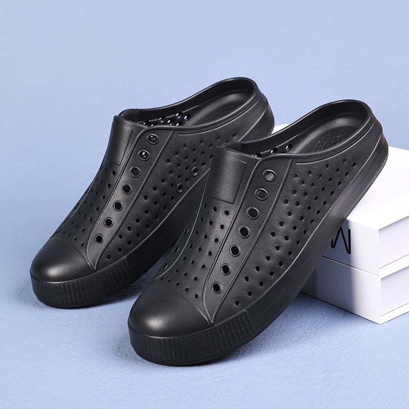 Summer Outwear Hole Shoes For Boys And Girls Casual Breathable Soft Bottom Non-Slip Hollow Wading Sandals And Slippers Children'S Shoes - Image 1