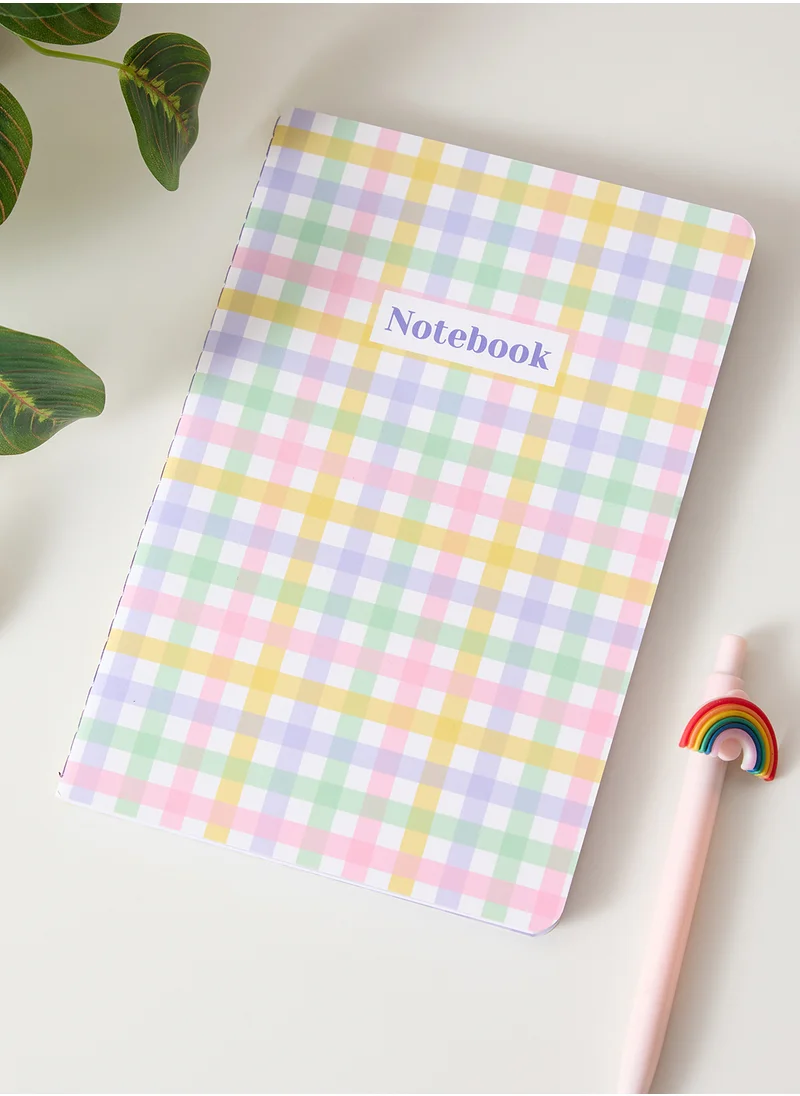 Sass & Belle Gingham Check A5 Notebook