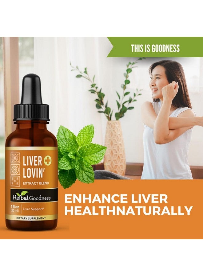 Herbal Goodness Liver Lovin 1oz - Premium Liver Cleanse Detox Herbal Health Formula - Formulated with Milk Thistle Chanca Piedra & More Organic Herbs, Liver Vitamins Liquid Drops - Limpieza De Higado Graso - 1 Bottle - Image 5