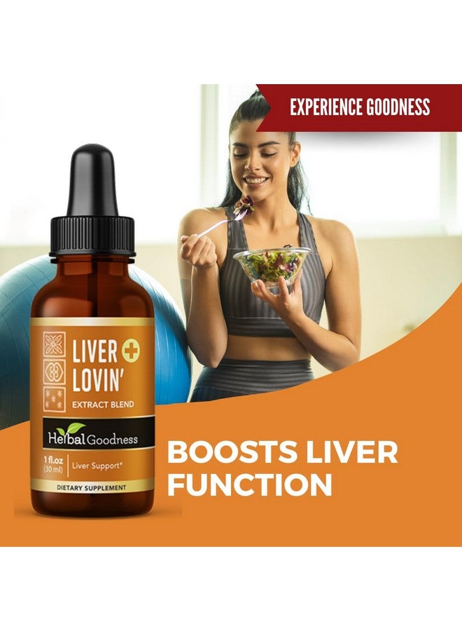 Herbal Goodness Liver Lovin 1oz - Premium Liver Cleanse Detox Herbal Health Formula - Formulated with Milk Thistle Chanca Piedra & More Organic Herbs, Liver Vitamins Liquid Drops - Limpieza De Higado Graso - 1 Bottle - Image 4