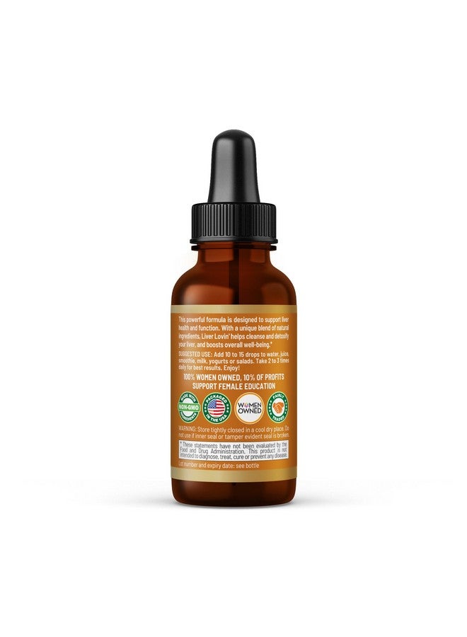 Herbal Goodness Liver Lovin 1oz - Premium Liver Cleanse Detox Herbal Health Formula - Formulated with Milk Thistle Chanca Piedra & More Organic Herbs, Liver Vitamins Liquid Drops - Limpieza De Higado Graso - 1 Bottle - Image 2