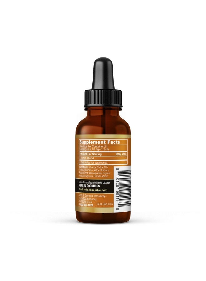 Herbal Goodness Liver Lovin 1oz - Premium Liver Cleanse Detox Herbal Health Formula - Formulated with Milk Thistle Chanca Piedra & More Organic Herbs, Liver Vitamins Liquid Drops - Limpieza De Higado Graso - 1 Bottle - Image 3