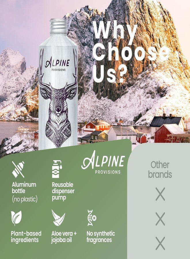 Alpine Provisions Natural & Organic Shampoo with Cedar & Sandalwood – Plant-Based Shampoo for Men & Women with Aloe Vera, Jojoba & Essential Oils – Sulfate-Free, Vegan, Hydrating – 16.9 fl oz - Image 2