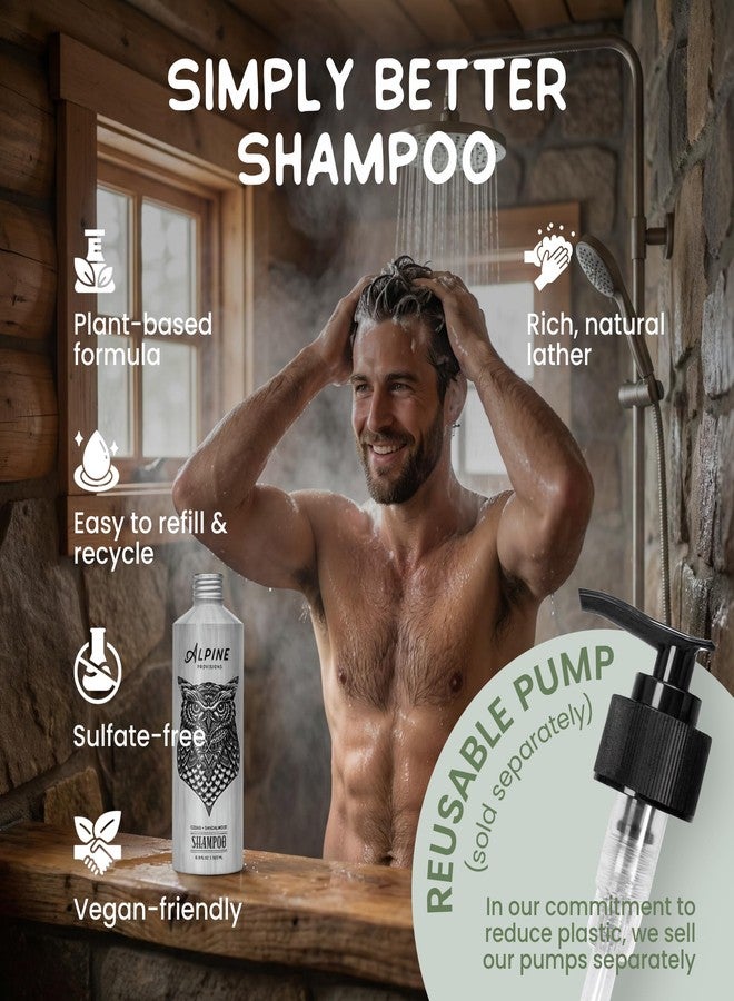 Alpine Provisions Natural & Organic Shampoo with Cedar & Sandalwood – Plant-Based Shampoo for Men & Women with Aloe Vera, Jojoba & Essential Oils – Sulfate-Free, Vegan, Hydrating – 16.9 fl oz - Image 4