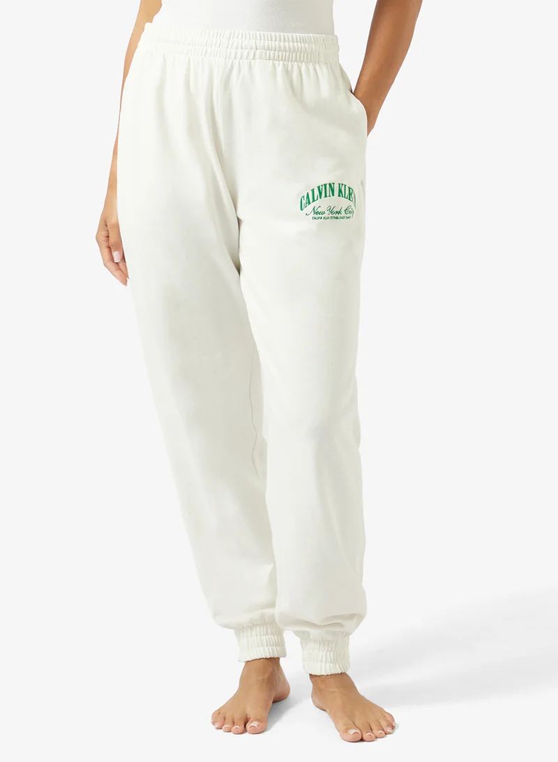CALVIN KLEIN Casual Logo Jersey Jogger