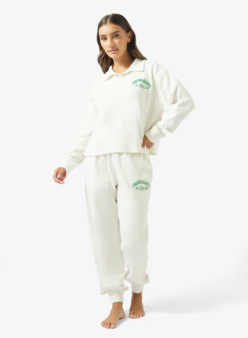 CALVIN KLEIN Casual Logo Jersey Jogger